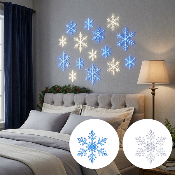 Sakerplus® LED Snowflake Wall Decoration Light Set