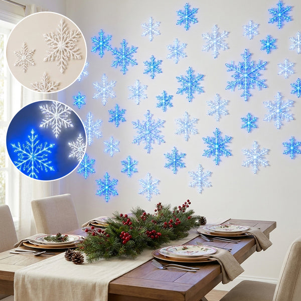 Sakerplus® LED Snowflake Wall Decoration Light Set