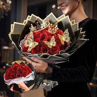 Sakerplus® Glitter Rose Bouquet Gift Set