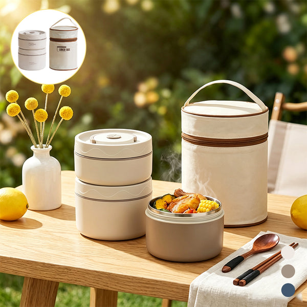 Sakerplus® Insulated Stainless Steel Bento Lunch Box