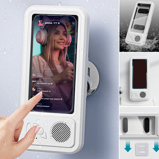 Sakerplus® Shower Phone Holder Speaker With Speaker