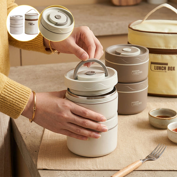 Sakerplus® Insulated Stainless Steel Bento Lunch Box