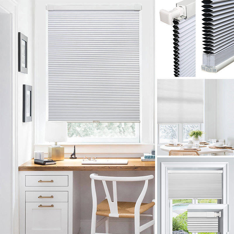 Punch-Free Cordless Blackout Cellular Shades for Windows – Sakerplus