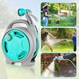 Carrete de manguera de jardín portátil retráctil Sakerplus®