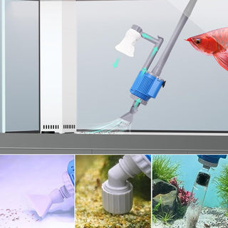 Sakerplus Electric Aquarium Gravel Cleaner with Filter