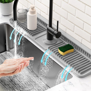 Sakerplus® Sloped Faucet Splash Guard Mat