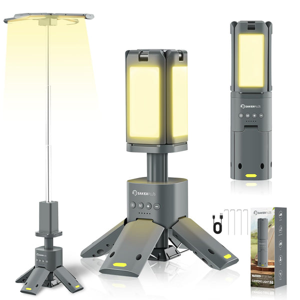 Linterna de camping telescópica recargable Sakerplus