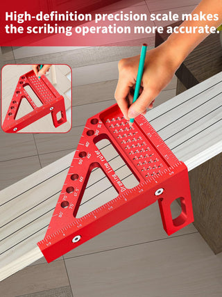 Sakerplus® 3D Multi Angle Carpenter Square Ruler