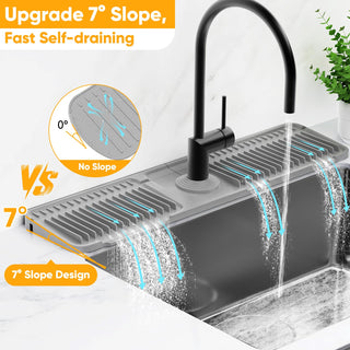 Sakerplus® Sloped Faucet Splash Guard Mat