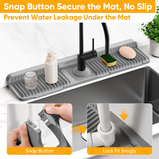 Sakerplus® Sloped Faucet Splash Guard Mat