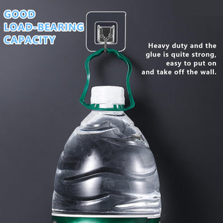Sakerplus® Transparent Double Sided Wall Hooks