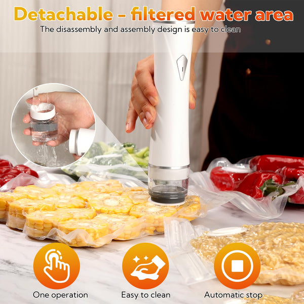 Selladora al vacío Sakerplus® con bolsas reutilizables