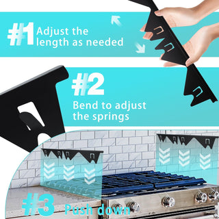 Sakerplus® Stove Gap Covers Stainless Steel