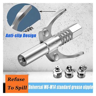 Sakerplus® High Pressure Grease Gun Coupler