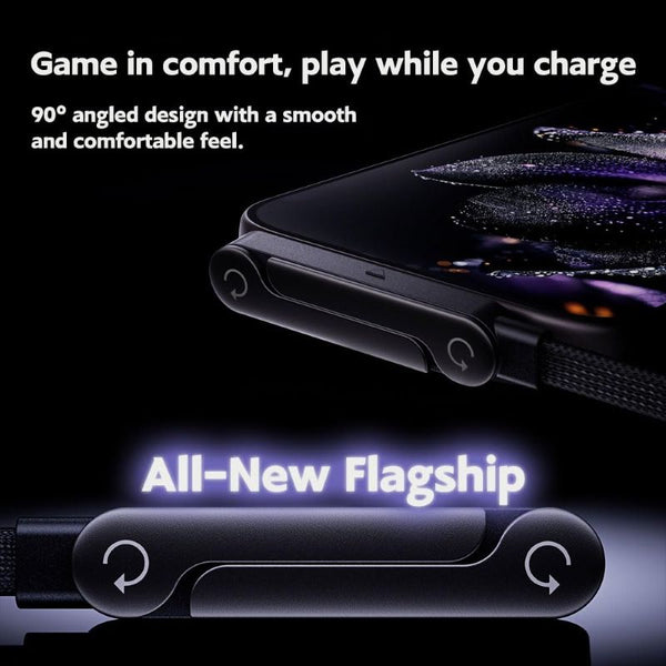 Soporte para cable USB C plano en ángulo recto Sakerplus®
