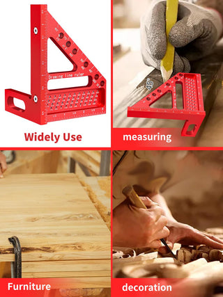 Sakerplus® 3D Multi Angle Carpenter Square Ruler