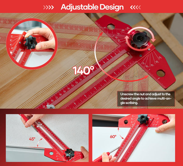Regla de línea de marcado Saker Woodworking Scriber