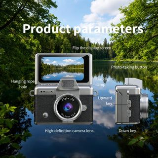 Sakerplus® Mini Flip Screen Retro Camera