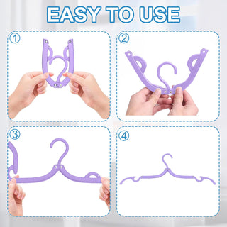 Sakerplus® Portable Foldable Travel Hangers Set