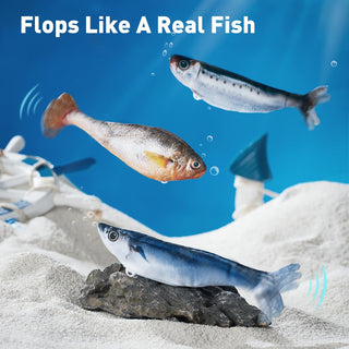 Sakerplus® Realistic Flopping Fish Cat Toys 3 pack