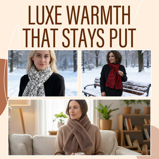 Sakerplus® Faux Fur Scarf With Hidden Pocket