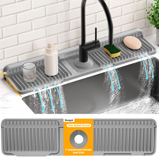 Sakerplus® Sloped Faucet Splash Guard Mat