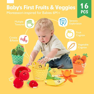 Sakerplus® Baby Sensory Fruit Play Set