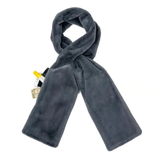 Sakerplus® Faux Fur Scarf With Hidden Pocket