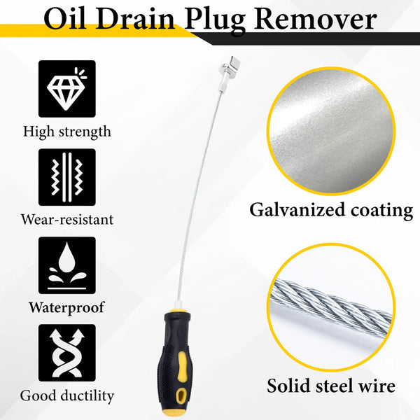 Sakerplus® Magnetic Oil Drain Plug Remover Tool
