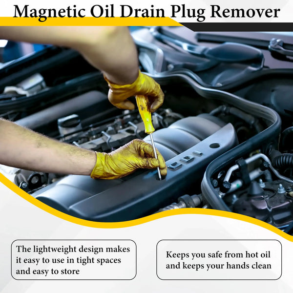Sakerplus® Magnetic Oil Drain Plug Remover Tool