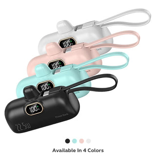 Banco de energía con cápsula y pantalla digital Sakerplus®