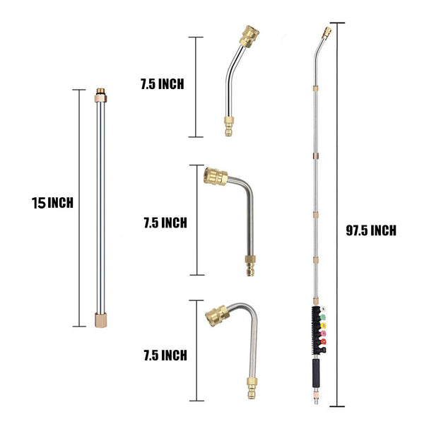 Juego de varilla de extensión para hidrolavadora Sakerplus®