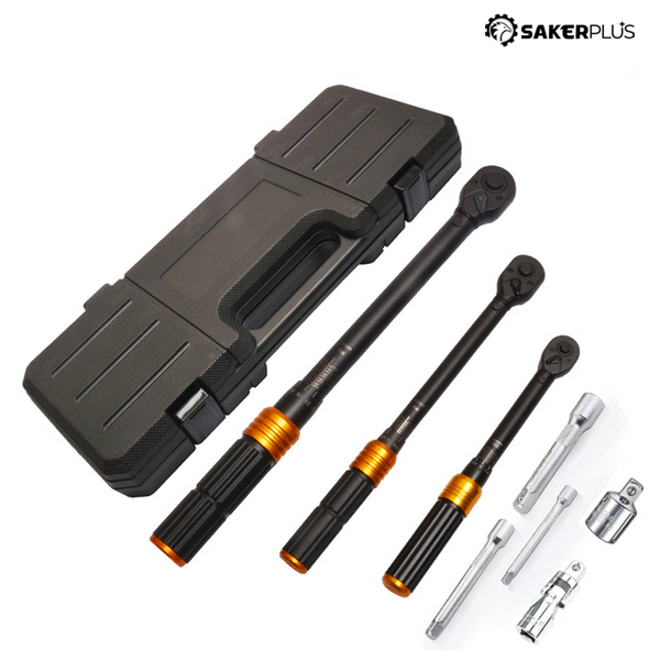 Sakerplus® 8-Piece Dual Scale Torque Wrench Set