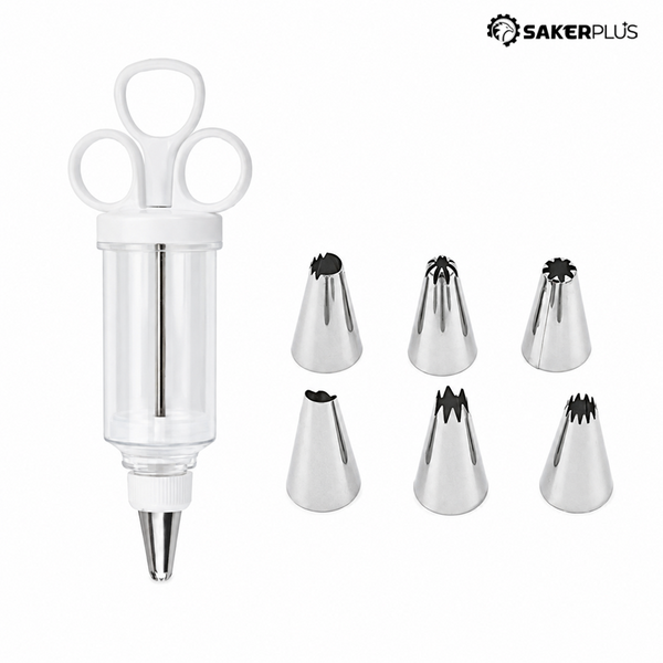 Sakerplus® Stainless Steel Cake Decorating Gun Kit