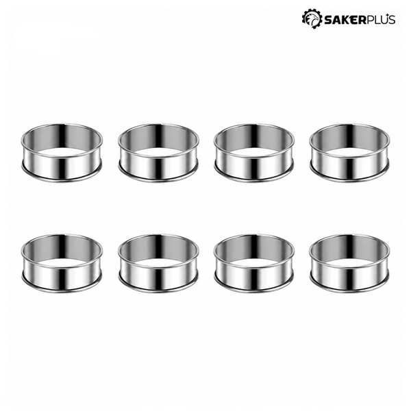 Sakerplus® English Muffin Crumpet Cookie Ring Set