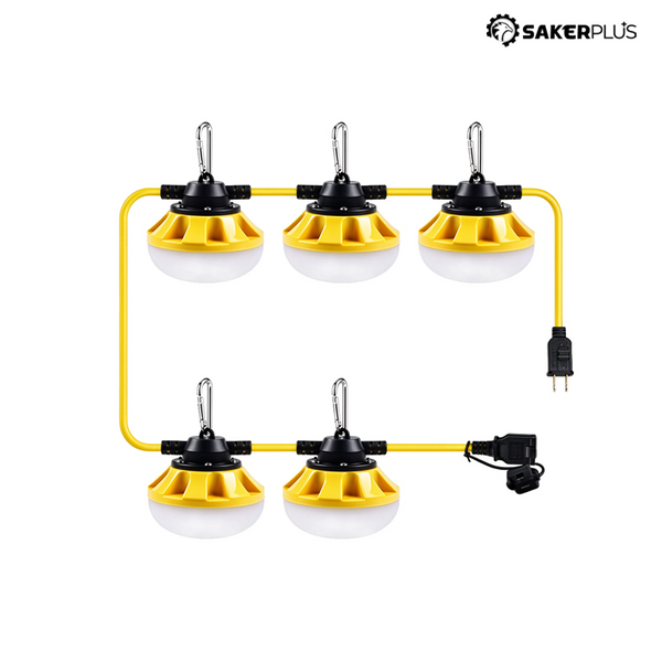 Sakerplus® 50FT Industrial LED Construction String Lights