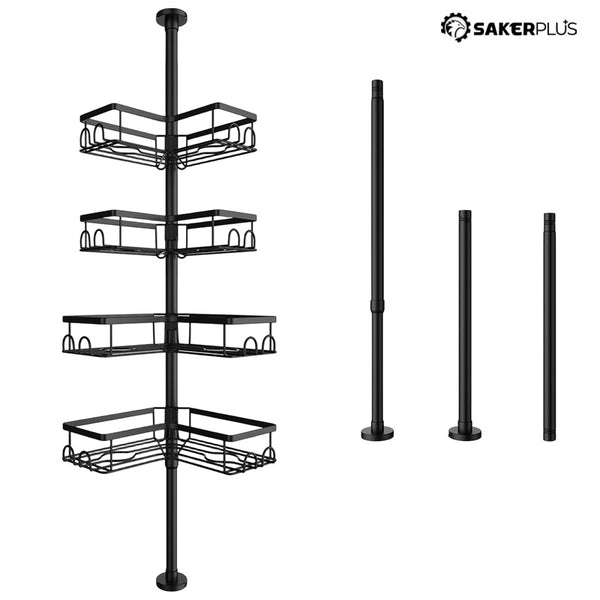 Sakerplus® Adjustable Corner Shower Caddy Organizer