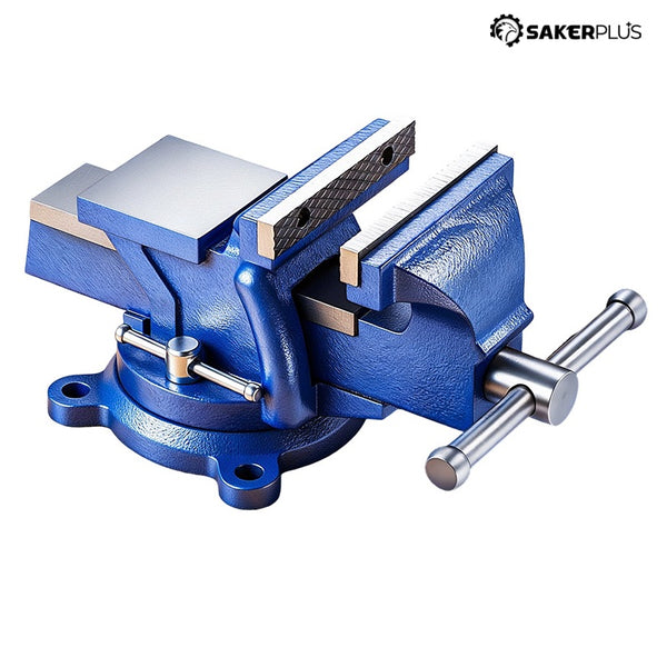 Sakerplus® Heavy Duty Swivel Base Bench Vise