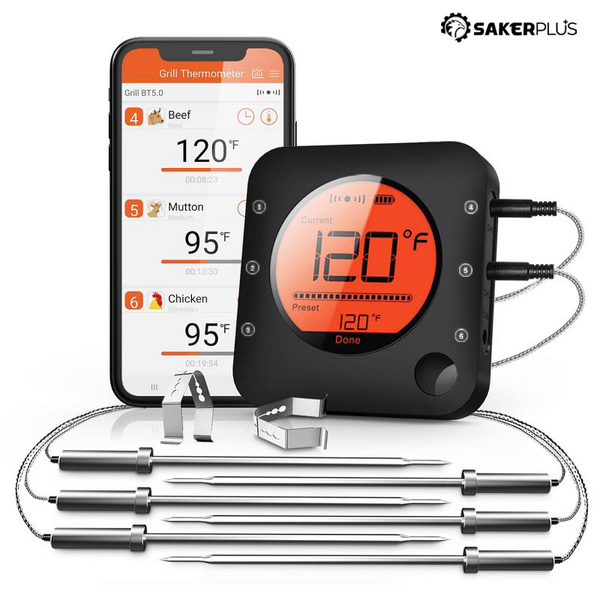 Sakerplus® Wireless Bluetooth Meat Thermometer