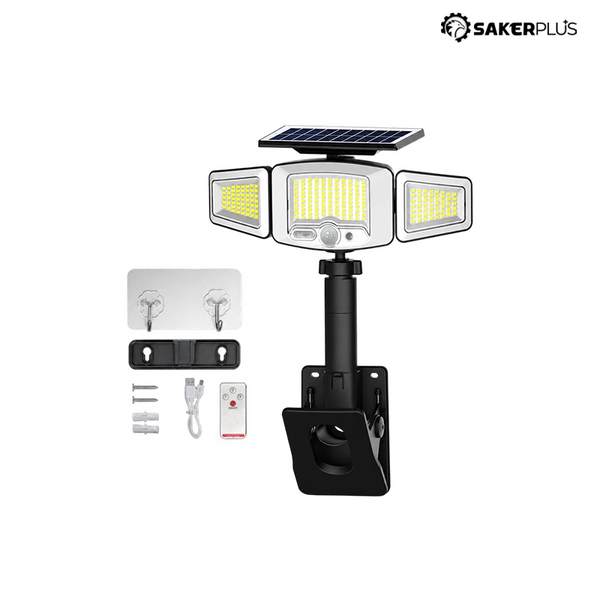 Sakerplus® Outdoor Solar Motion Sensor Security Light