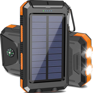 Sakerplus® Portable Solar Power Bank With Flashlight