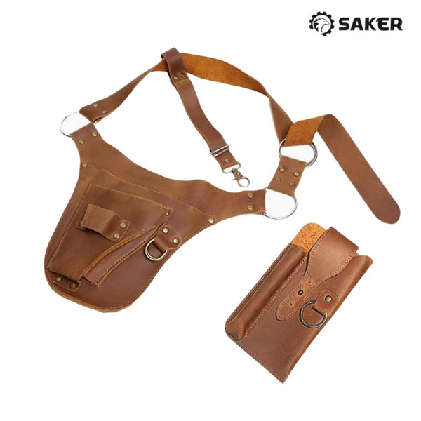 Saker® Leather Garden Tool Belt Holster