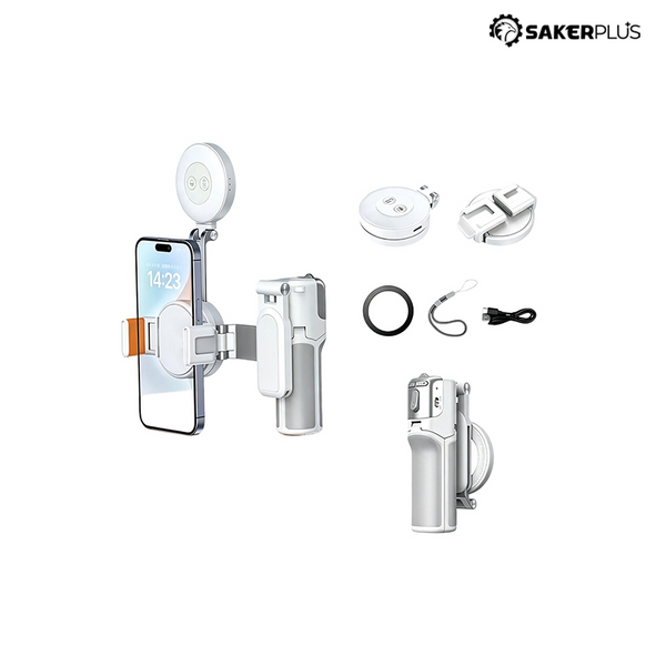Sakerplus® Zoomable Magnetic Palm Grip Mini Selfie Stick
