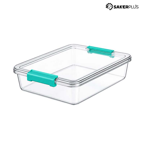 Sakerplus® Transparent Stackable Storage Box with Lid