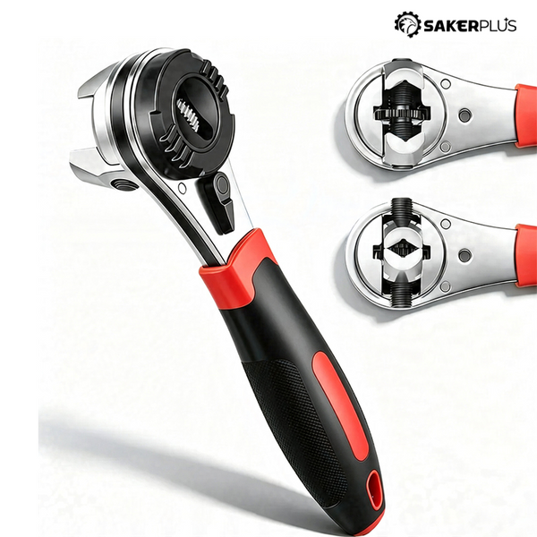 Sakerplus® 6-22mm Adjustable Universal Ratchet Wrench