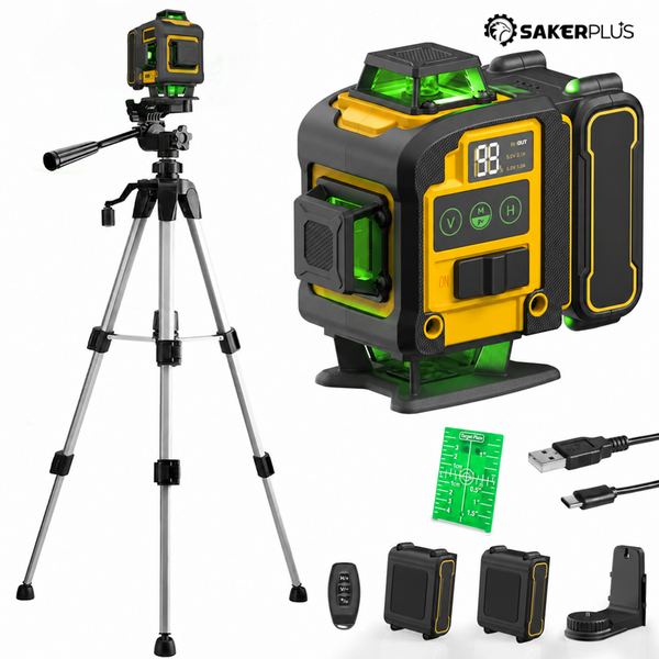 Sakerplus® Self-Leveling Laser Level With Tripod