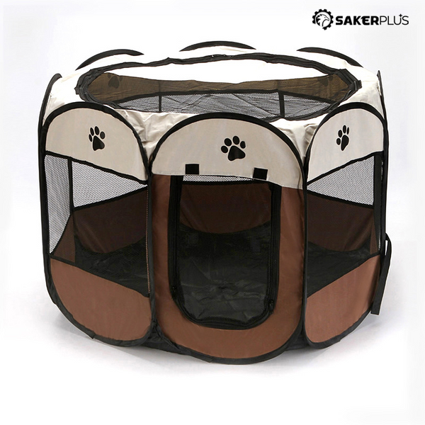 Sakerplus® Portable Foldable Octagonal Pet Playpen