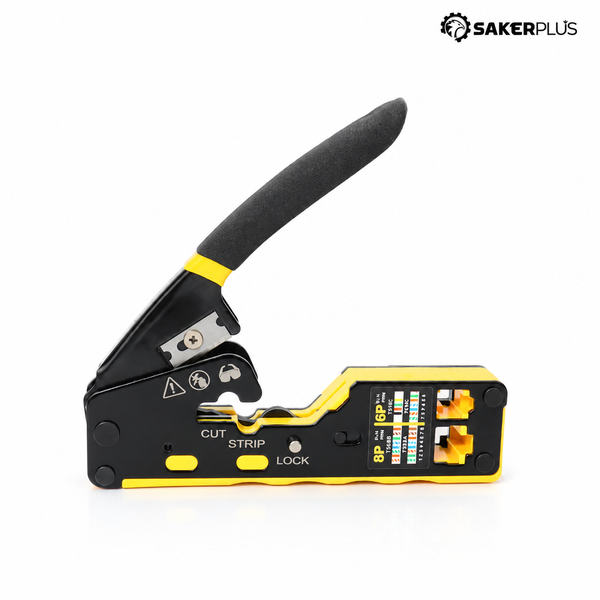 Sakerplus® Multifunction RJ45 Pass Through Crimping Tool