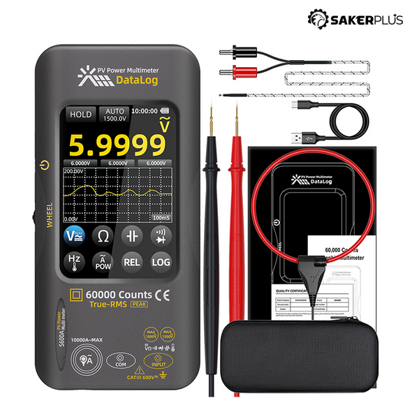 Sakerplus® 60000 Counts PV Multimeter