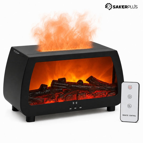 Sakerplus® Sound Reactive Fireplace Essential Oil Diffuser